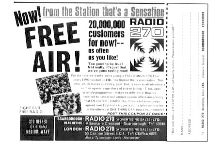 Radio 270 Advert Free Air