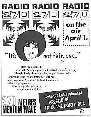 Radio 270 Press advert football