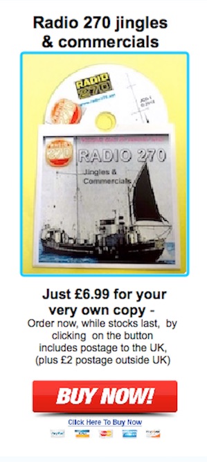 Radio 270 adverts and jingles CD offer