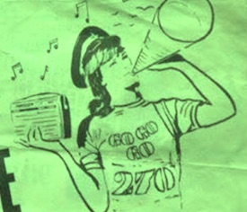 Radio 270 Go Go girl in green
