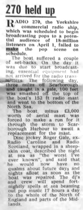 Radio 270 held up cutting 